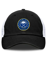 Fanatics Men's Black/White Buffalo Sabres Averie Trucker Adjustable Hat