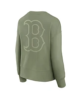 Fanatics Women's Green Boston Red Sox Elements Flow Pullover Top