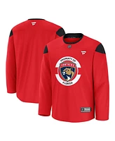 Fanatics Men's Red Florida Panthers Home Practice Jersey