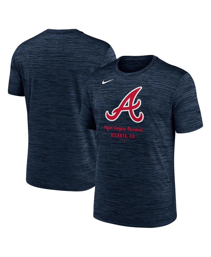 Nike Men's Navy Atlanta Braves Velocity Performance T-Shirt