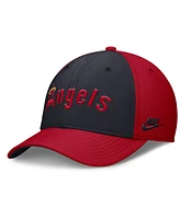 Nike Men's Red/Navy California Angels Rise Swoosh Performance Flex Hat