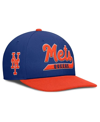 Nike Men's Royal/Orange New York Mets Pro Performance Snapback Hat