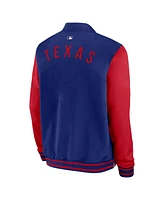 Nike Men's Royal/Red Texas Rangers Authentic Collection Dugout Full-Zip Bomber Jacket