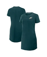 Fanatics Women's Midnight Green Philadelphia Eagles Level Up Relaxed Fit Drape Dress