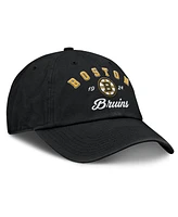 Fanatics Women's Black Boston Bruins Fundamental Dasher Arch Adjustable Hat