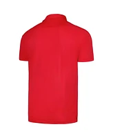 LevelWear Men's Red Cleveland Guardians Sector Batter Up Raglan Polo
