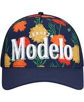 Lids Men's Navy Modelo A-Frame Floral Trucker Adjustable Hat