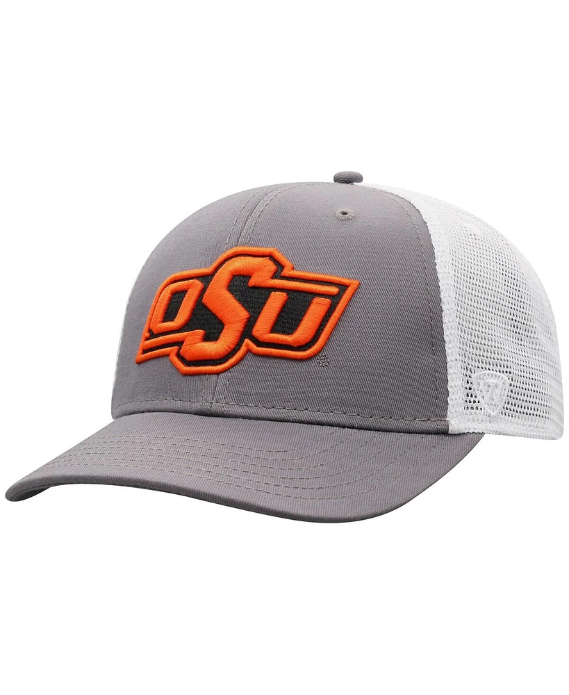 Top of the World Men's Gray Oklahoma State Cowboys Trucker Adjustable Hat