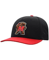 Top of the World Men's Black Maryland Terrapins Reflex Fitted Hat