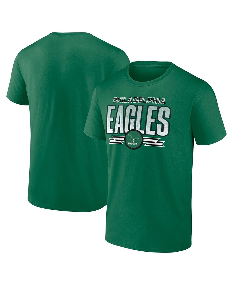 Fanatics Men's Kelly Green Philadelphia Eagles Fading Out T-Shirt