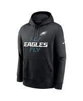 Nike Men's Black Philadelphia Eagles Fly Club Fleece Pullover Hoodie