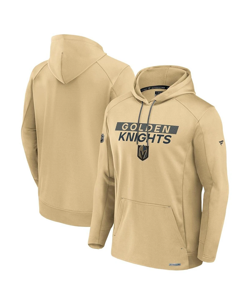 Fanatics Men's Gold Vegas Golden Knights Authentic Pro Alternate Fleece Pullover Hoodie