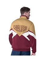 Starter Men's Wine Cleveland Cavaliers Rush Applique Full-Zip Track Jacket