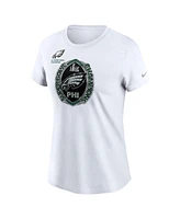 Nike Women's White Philadelphia Eagles Two-Time Super Bowl Champions Ring Top