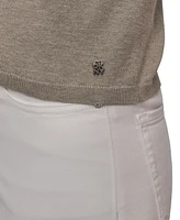 Dkny Jeans Petite Cap-Sleeve Crewneck T-Shirt