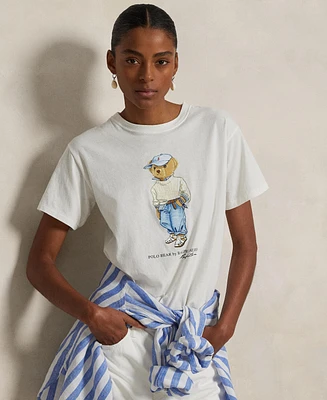 Polo Ralph Lauren Women's Bear Cotton Jersey Tee