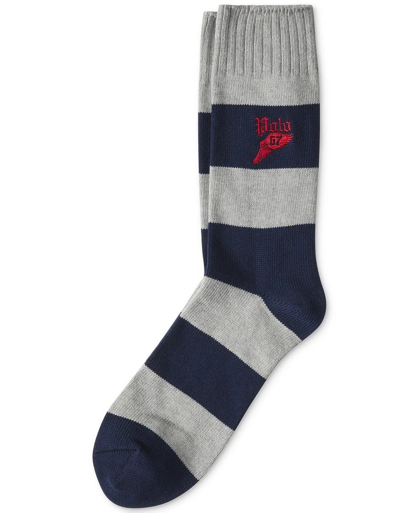 Polo Ralph Lauren Men's P Wing Rugby Stripe Crew Socks