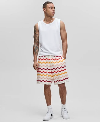 Mode of One Men's Gradient Zig-Zag Pull-On Shorts, Exclusively at Macy's