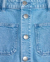 On 34th Women's Patch-Pocket Denim Midi Skirt, Exclusively at Macy's