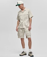 Mode of One Men's Camp Collar Twill Shirt, Exclusively at Macy's