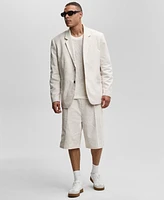 Mode of One Men's Relaxed-Fit Speckled Textured Blazer, Exclusively at Macy's