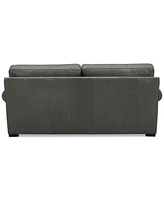 Radley Roll Arm 74" Leather Apartment Sofa, Exclusively at Macy's