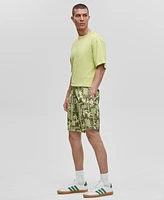 Mode of One Men's Vacation Palm Pull-On Shorts, Exclusively at Macy's