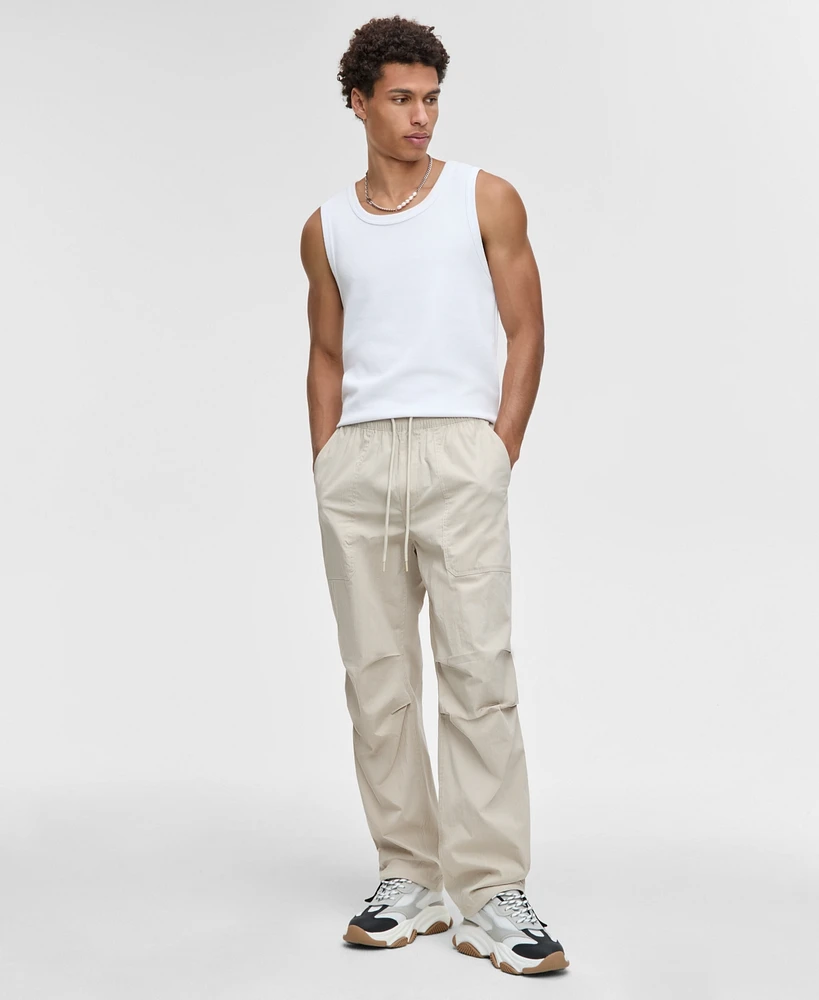Mode of One Men's Regular-Fit Stretch Ripstop Parachute Pants, Exclusively at Macy's