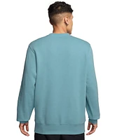 Nike Men's Pullover Fleece Crewneck Logo Sweatshirt
