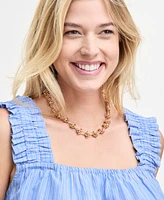 On 34th Women's Ruched-Strap Striped Tank, Exclusively at Macy's