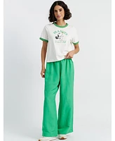 Chinti & Parker Women's Cotton Snoopy Racquet Club T-Shirt