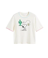 Chinti & Parker Women's Cotton Peanuts Vacation T-Shirt