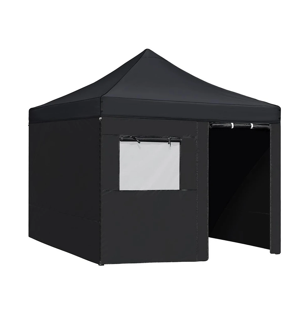 Yaheetech 10x10 Ft Commercial Canopy with Four Removable Sidewalls