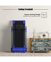 2.25 Hp Electric Motorized Folding Treadmill with Led Display