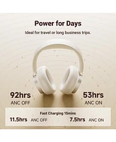 Edifier Active Noise Cancelling Headphones, 92H Playtime Fast Charging Clear Calls for Home Office Travel