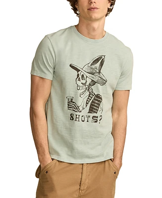 Lucky Brand Men's Shots Skeleton Short Sleeve T-shirt