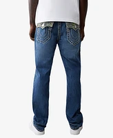 True Religion Men's Ricky Super T Buddha Camo Straight Jeans