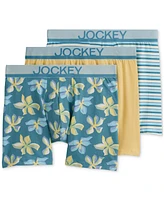 Jockey Men's 3pk. True Style Logo Boxer Briefs
