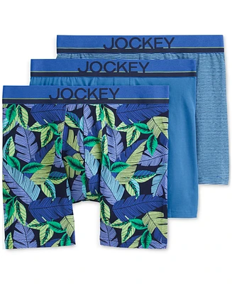 Jockey Men's 3pk. True Style Logo Boxer Briefs