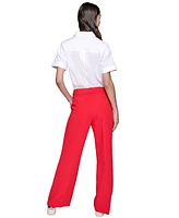 Karl Lagerfeld Paris Women's Bootcut High-Rise Pants