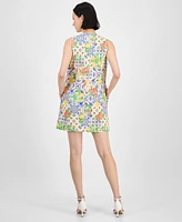 Anne Klein Women's Round-Neck Sleeveless Shift Dress