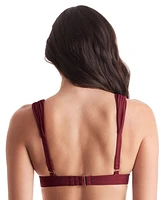 Mimi Flamingo Women's Emory Shirred-Strap Bikini Top
