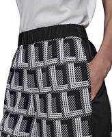 Karl Lagerfeld Paris Women's Geometric-Print Wide-Leg Pants
