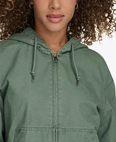 Levi's Women's Relaxed Hooded Bomber Jacket