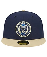 New Era Men's Navy Philadelphia Union 2025 Kickoff 59FIFTY Fitted Hat