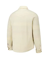 Sportiqe Men's and Women's Cream Boston Celtics High Country Reeves Full-Button Long Sleeve Shirt