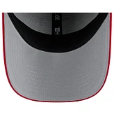 New Era Men's Gray/Red Texas Rangers 2025 Batting Practice 39THIRTY Flex Hat