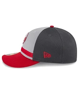 New Era Men's Gray/Red Cincinnati Reds 2025 Batting Practice Low Profile 59FIFTY Fitted Hat