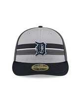 New Era Men's Gray/Navy Detroit Tigers 2025 Batting Practice Low Profile 59FIFTY Fitted Hat