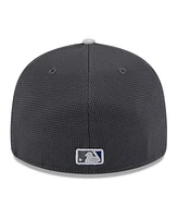 New Era Men's Gray/Royal Los Angeles Dodgers 2025 Batting Practice Low Profile 59FIFTY Fitted Hat